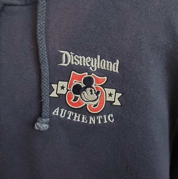 Disney Park hoodie full zipper blue embroidery sweater size M - Picture 5 of 11